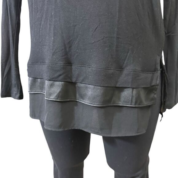 White House Black Market Long Sleeve Ball Chain Long Sleeve Tee‎ Round Neck XXS - Picture 3 of 11